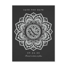 Lace Mandala Guardar las postales del Boda de fech