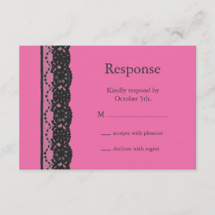 Lace RSVP (fucsia)
