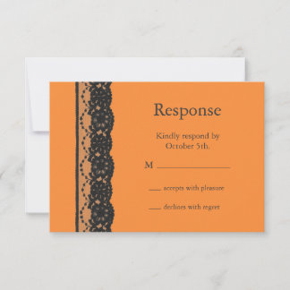 Lace RSVP (naranja)