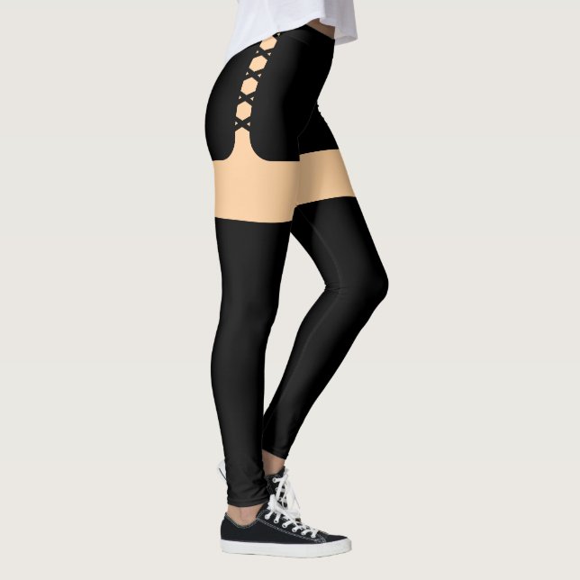 Lace Shorts Illusion Leggings (Derecha)