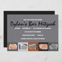 LACROSSE Bar Mitzvah Invitación