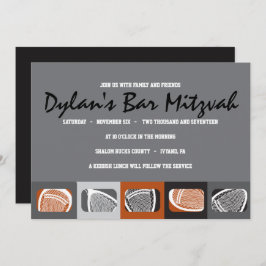 LACROSSE Bar Mitzvah Invitación