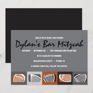 LACROSSE Bar Mitzvah Invitación