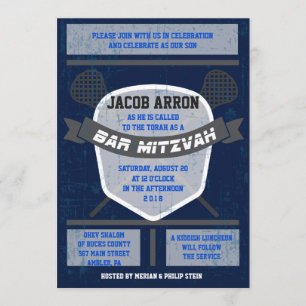 LACROSSE Bat Bar Mitzvah Invitación