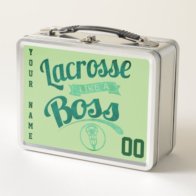 Lacrosse De personalizable Como Una Caja De Almuer (Anverso)