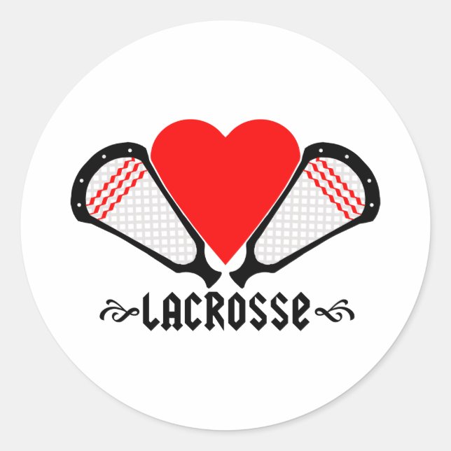 Lacrosse Diseña GirlsLacrosse Pegatina (Anverso)