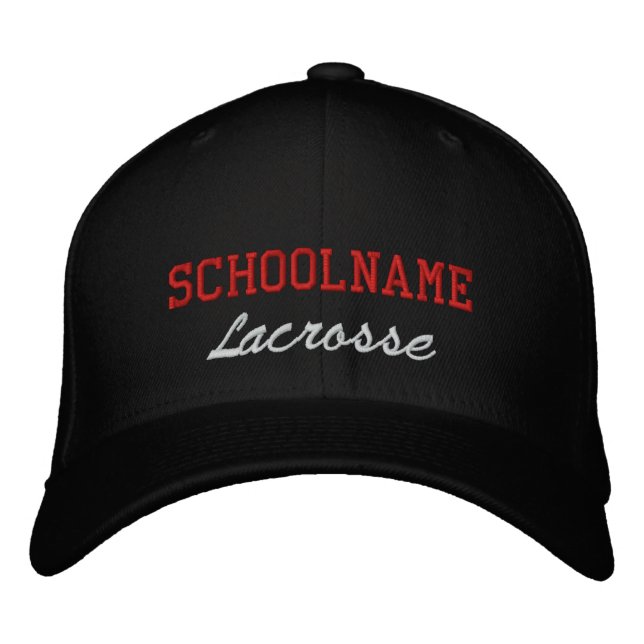 Lacrosse espiritual escolar - Gorra bordado (Anverso)