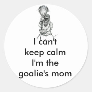 Lacrosse Goalie Mom Pegatina