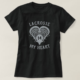 Lacrosse gris plateado: la camiseta de mi corazón
