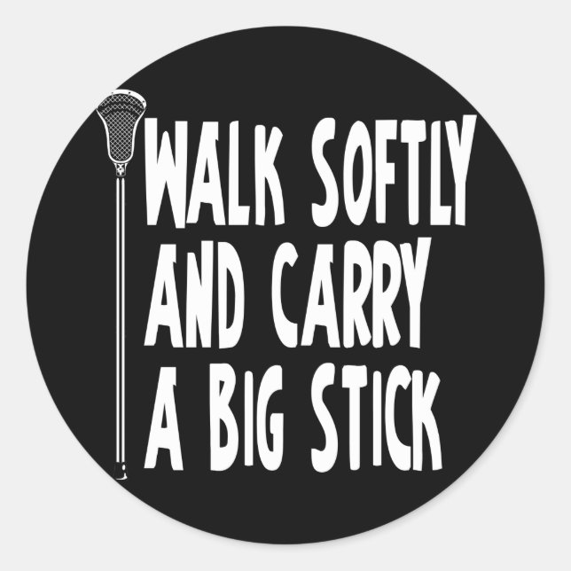 Lacrosse Humor WSBS 3 Pegatina (Anverso)