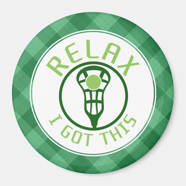 Lacrosse ReLAX Tengo Este Imán (Frente)