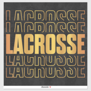 Lacrosse Text Vinyl Pegatina