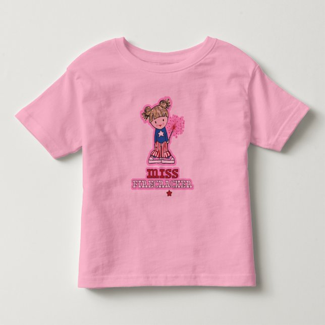 Lactantes de Miss Firecracker y camisetas para niñ (Anverso)
