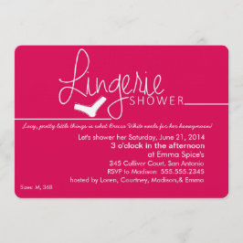 Lacy, Little Lingerie Shower Invitación