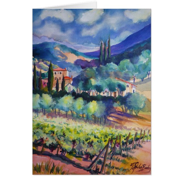 "ladera de Toscana en AZULES " (Frente)