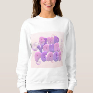 Ladies Long-Sleeve Top Find Your Peace - Cozy Pink
