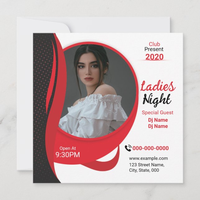 Ladies Night Club Flyer Template (Anverso)