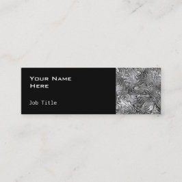 Lado de la tarjeta de visita de fundición negro