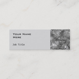 Lado de la tarjeta de visita moldeado gris