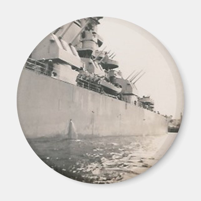lado del imán del buque de la marina militar (Frente)