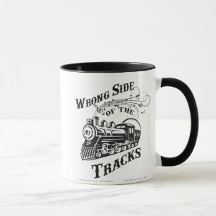 Lado incorrecto de la taza de las pistas
