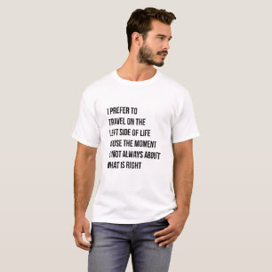 Lado izquierdo de la camiseta de la vida por Túne