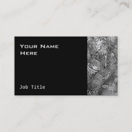 Lado negro de la tarjeta de visita de impresión co