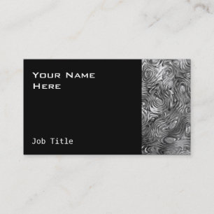 Lado negro de la tarjeta de visita de impresión co