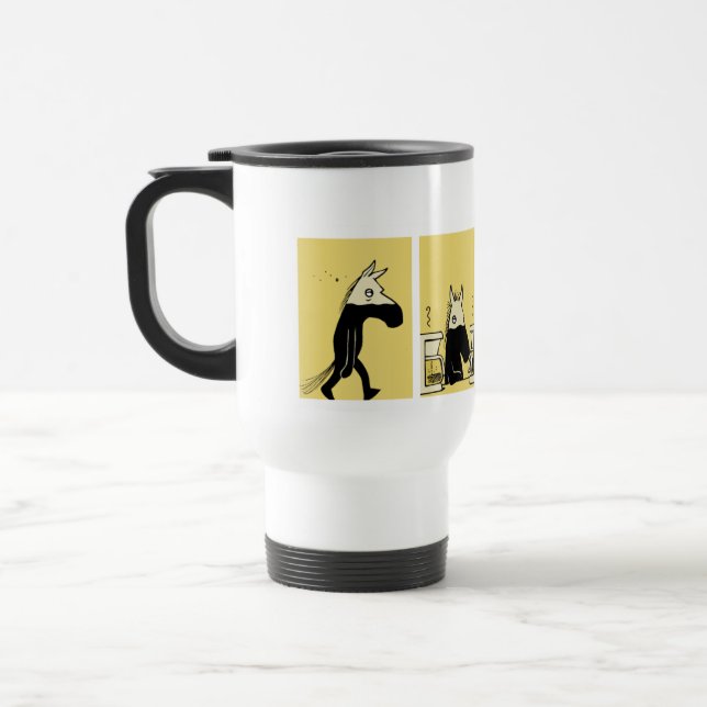 Lado oscuro de la taza #1 del viaje del caballo (Izquierda)