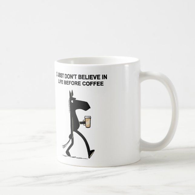 Lado oscuro de la taza de café del caballo #2 (Derecha)