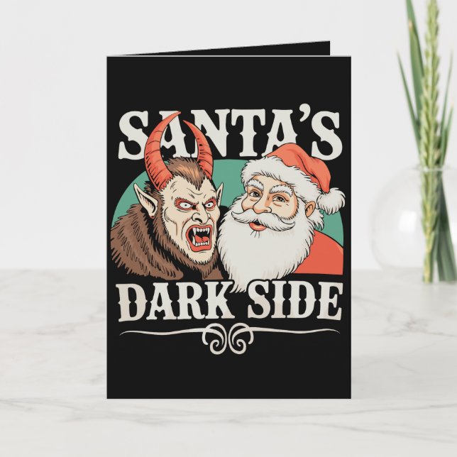 Lado Oscuro de Santa Krampus Krampusnacht Navidad (Anverso)