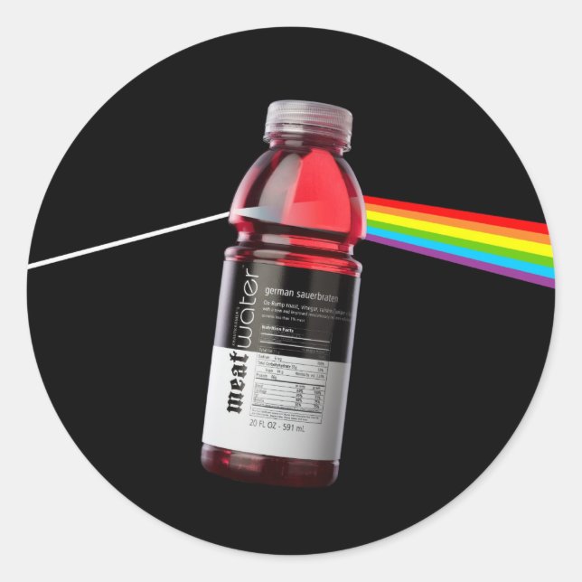 Lado Oscuro Del Pegatina De MeatWater (Anverso)