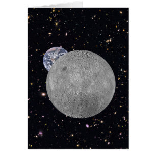 Lado oscuro o lejano del cielo estrellado lunar