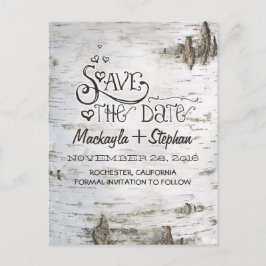 ladrido de abedul país rústico salvo las postales 