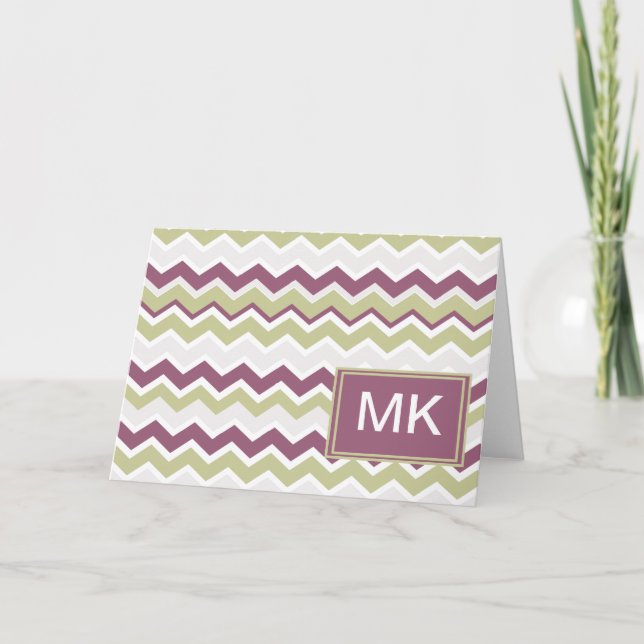Ladrillo Chevron monogramado (Anverso)