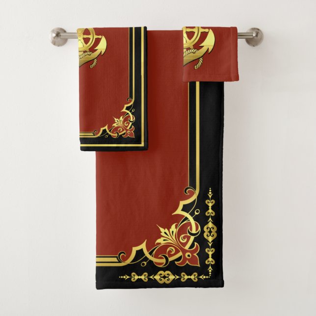 Ladrillo rojo/oro de la rueda/ancla del buque náut (In situ)