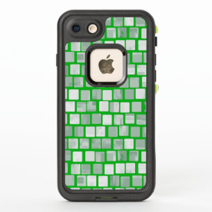 Ladrillos de marfil con esquema verde irlandés