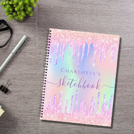 Ladrillos morados rosados en cuaderno