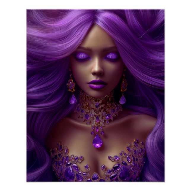 Lady Amethyst Glossy Poster (Anverso)