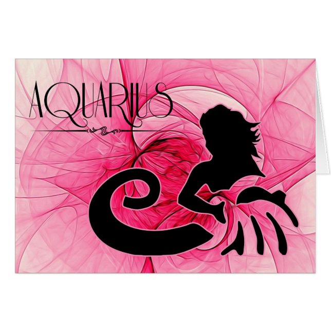 Lady Aquarius Zodiac Blank (Anverso (Horizontal))