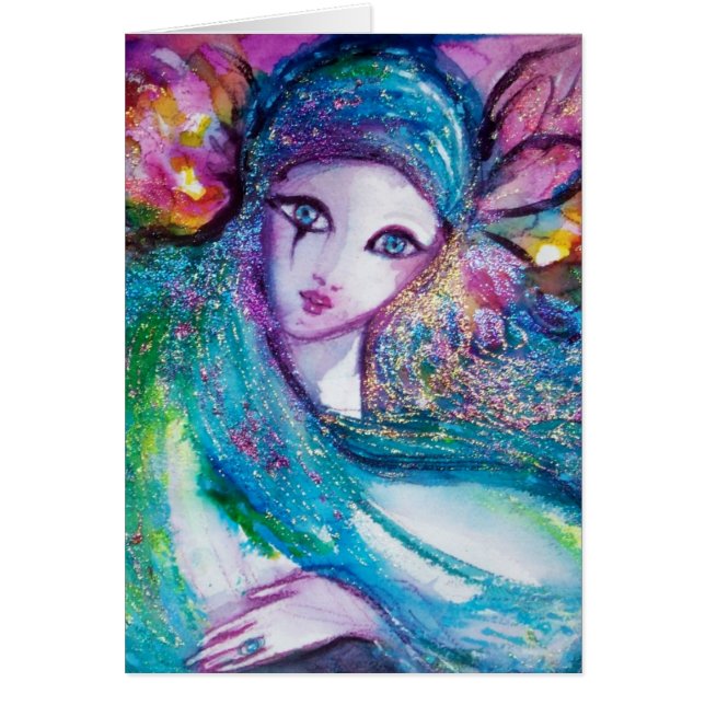 LADY BLUE MASK Venetian Masquerade Fiesta (Frente)