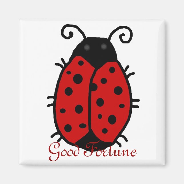 Lady Bug: Buena fortuna, imán de buena fortuna (Frente)