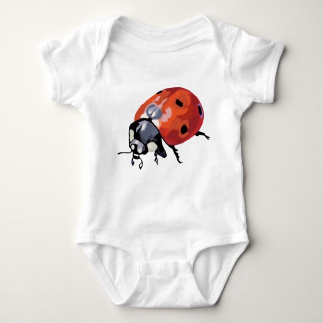Lady bug Drawing Jersey Bodysuit (Anverso)