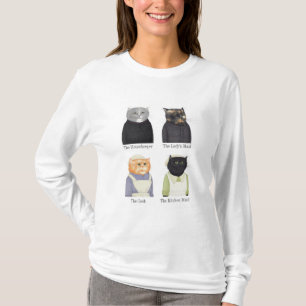 LADY CATS Camiseta básica de manga larga para muje
