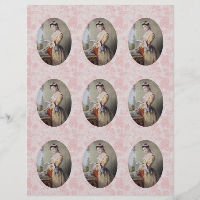 Lady con tarjetas (Anverso)