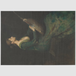 Lady con un papel musical de Lute