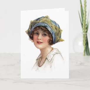 Lady Coronet Vintage con tarjeta de encaje