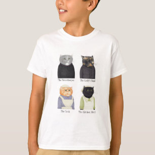 LADY GATS Camiseta Básica Para Niños