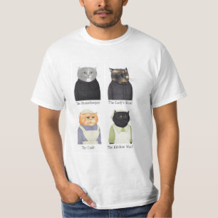 LADY GATS Camiseta de valor masculina