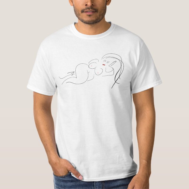 LADY GODIVA Camiseta básica masculina (Anverso)